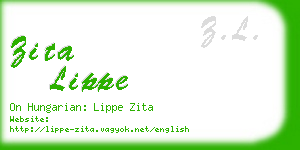 zita lippe business card